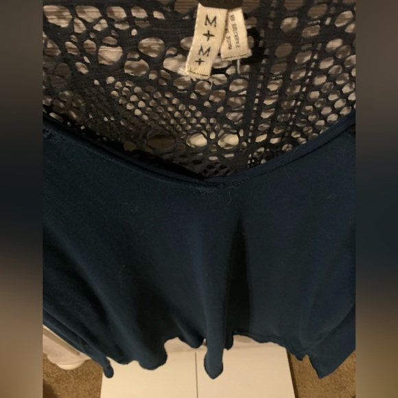 We the Free long sleeved shirt in navy blue - Picture 3 of 3